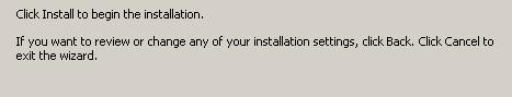 Install begin