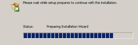Install progress