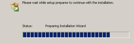 Install progress