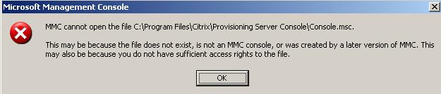 PVS5 Error MMC