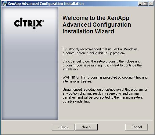 XenApp Advanced